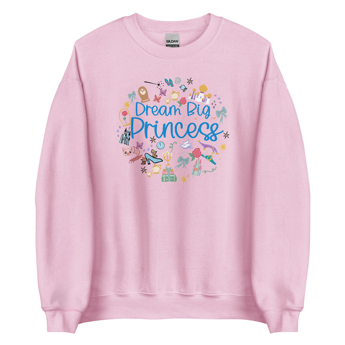 runDisney Dream Big Princess Sweatshirt Princess Half Marathon Unisex Sweatshirt
