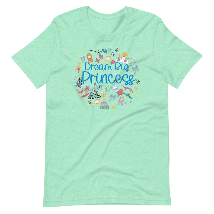 runDisney Dream Big Princess T-Shirt Princess Yoga Half Marathon Unisex T-Shirt