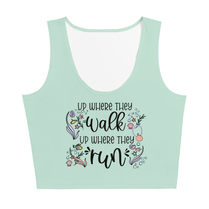 runDisney Little Mermaid Crop Top Ariel Up Where They Run Crop Top
