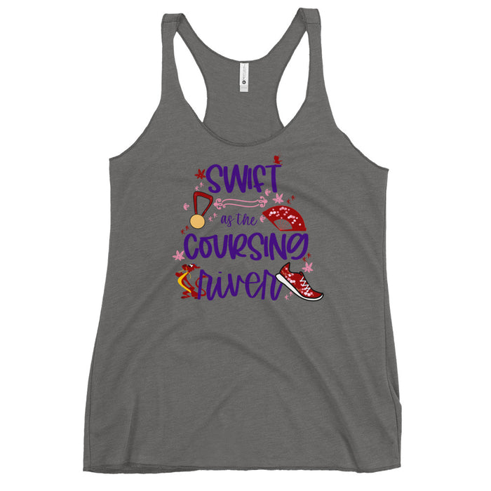 runDisney Mulan Running tank runDisney Swift as the Coursing River Women's Racerback Tank