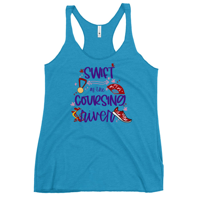 runDisney Mulan Running tank runDisney Swift as the Coursing River Women's Racerback Tank