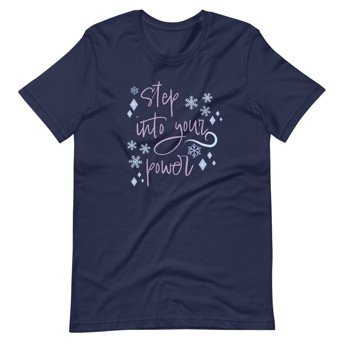 runDisney Princess Frozen Step Into Your Power Running Half Marathon Challenge Unisex t-shirt