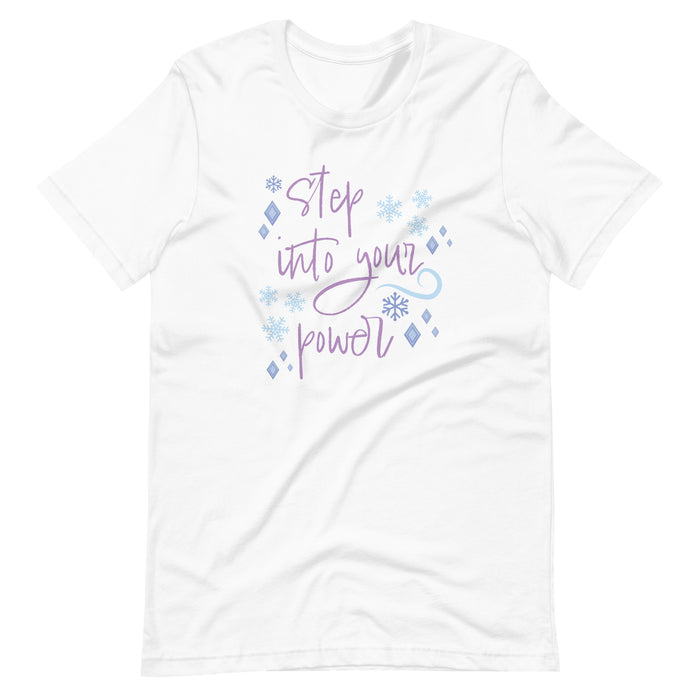 runDisney Princess Frozen Step Into Your Power Running Half Marathon Challenge Unisex t-shirt