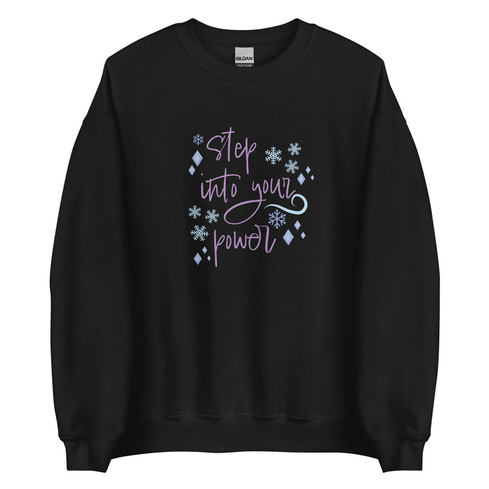 runDisney sweater Princess Frozen Step Into Your Power Running Half Marathon Challenge Unisex Sweatshirt