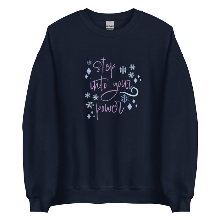 runDisney sweater Princess Frozen Step Into Your Power Running Half Marathon Challenge Unisex Sweatshirt