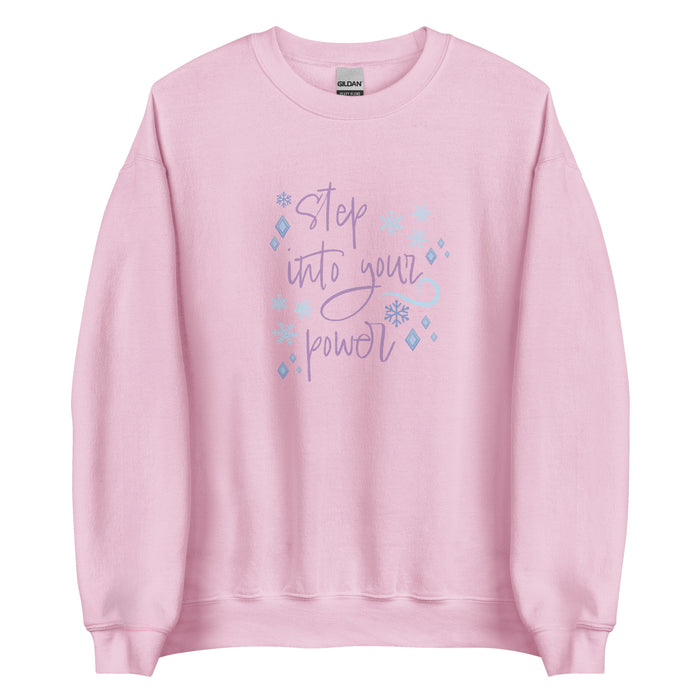 runDisney sweater Princess Frozen Step Into Your Power Running Half Marathon Challenge Unisex Sweatshirt