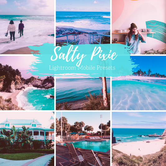 Salty Beach Mobile Lightroom Preset Pack - 4 Presets