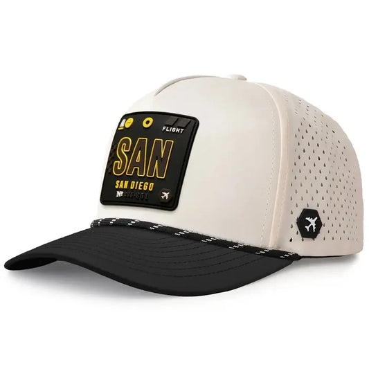 San Diego Revolve Performance Hat Moonstone/Black color 3Quarter front view