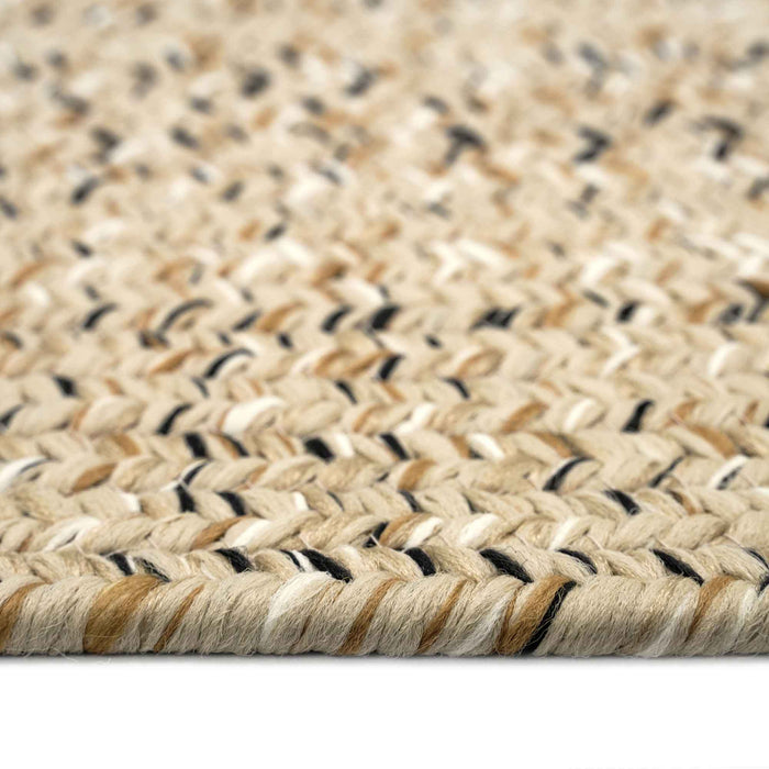 Sea Glass Shell Braided Rug Oval image