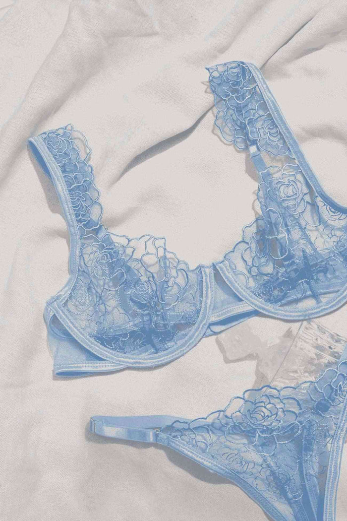 Sheer Lingerie in Blue