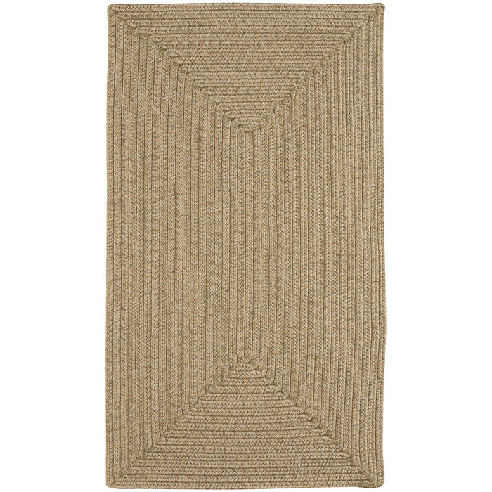 Simplicity Flax Braided Rug Concentric Rectangle image