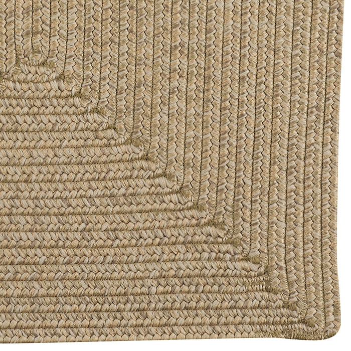 Simplicity Flax Braided Rug Concentric Rectangle image