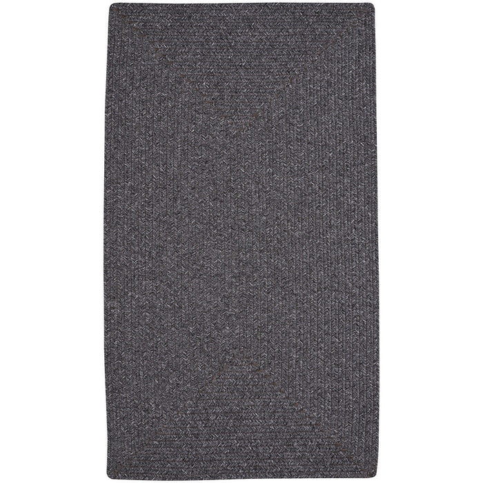 Simplicity Metal Braided Rug Concentric Rectangle image