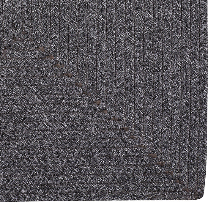Simplicity Metal Braided Rug Concentric Rectangle image