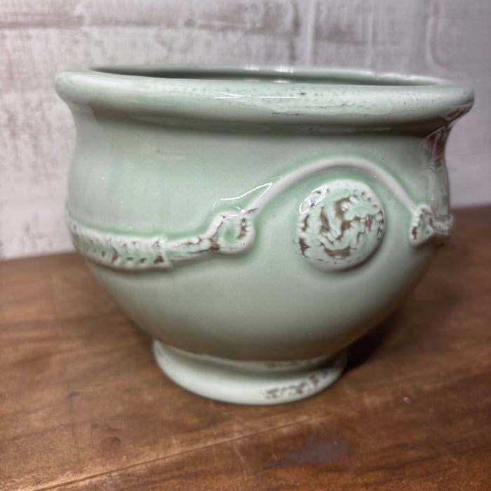 Soft Green Ceramic Planter Pot