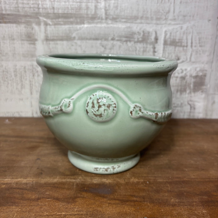 Soft Green Ceramic Planter Pot