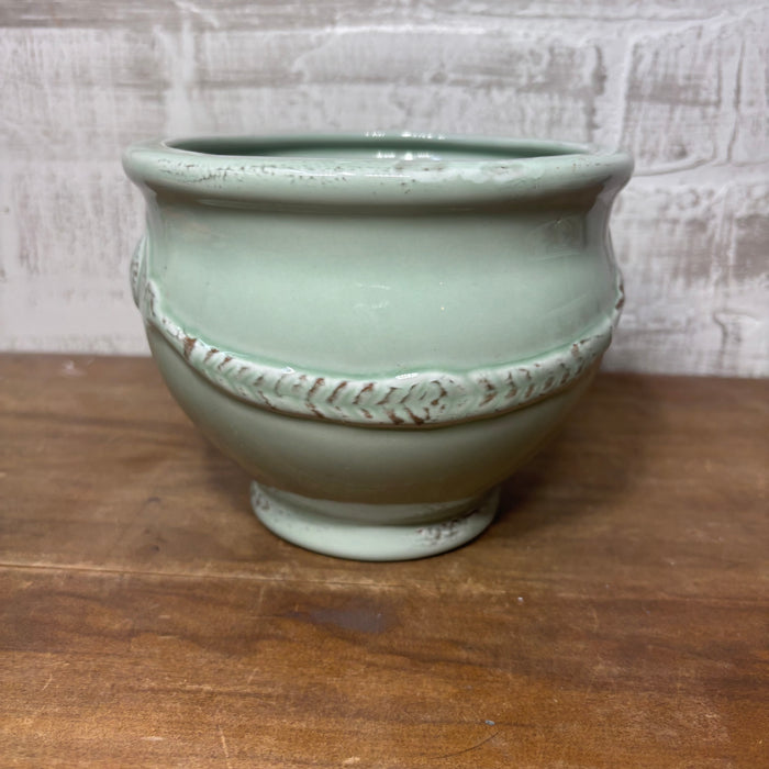 Soft Green Ceramic Planter Pot