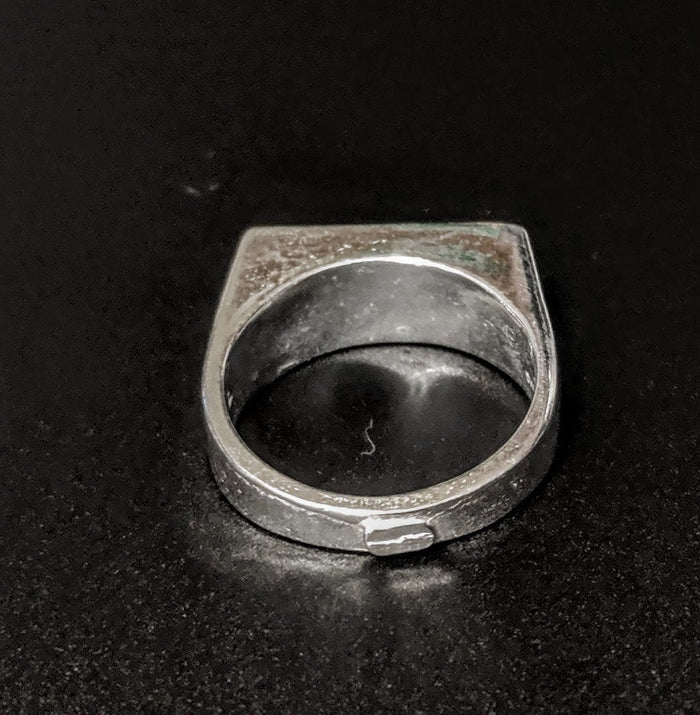 Solid Sterling Silver Inlay Blank Setting, Rough Casted, DYI Jewelry, Empty Ring, Carving, Engraving, For Silversmiths, Size 9-12, 562-248