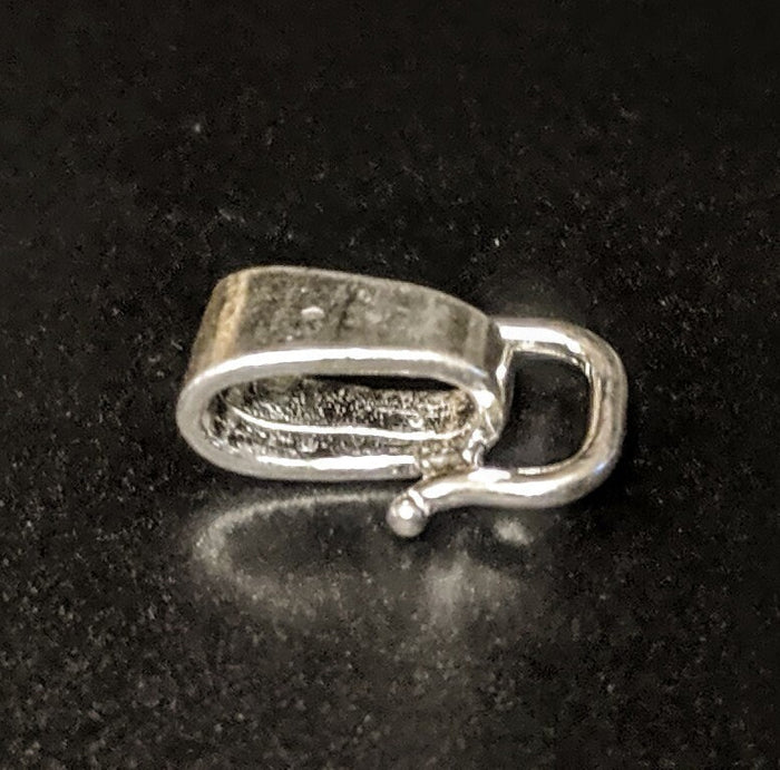 Solid Sterling Silver or 14kt Yellow Gold Omega Converter Bail (Fits 5 or 7mm Omega Chains) New, Made in USA 149-300/169-300