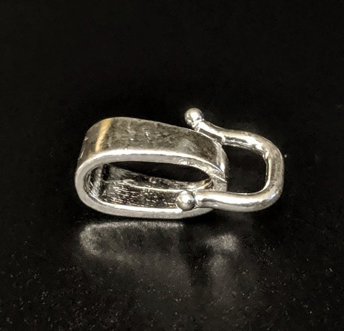 Solid Sterling Silver or 14kt Yellow Gold Omega Converter Bail (Fits 5 or 7mm Omega Chains) New, Made in USA 149-300/169-300