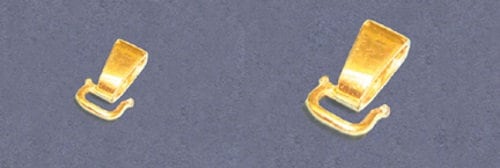 Solid Sterling Silver or 14kt Yellow Gold Omega Converter Bail (Fits 5 or 7mm Omega Chains) New, Made in USA 149-300/169-300
