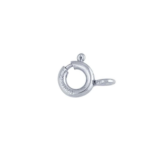 Solid Yellow Gold, 10kt Spring Ring Clasp, Lightweight 4, 4.5, 5, 5.5, or 6mm Round, Italy