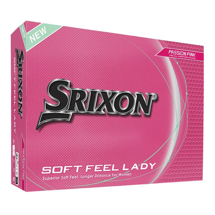 Srixon Lady Soft Feel Golf Balls Pink Color