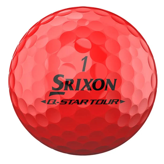 Srixon Q-Star Tour Divide Golf Balls Red Color