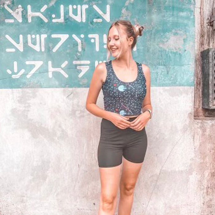 Star Wars Dark Side Galaxy's Edge Crop Top