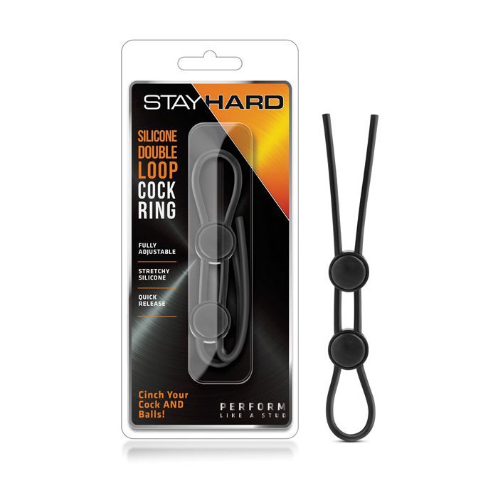 Stay Hard Double Loop Cock Ring