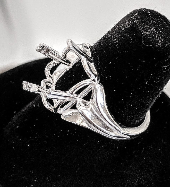 Sterling Silver or Solid 14kt Gold 10-14mm Square Cushion Regalle Pre-Notched Blank Ring Size 7 setting 163-840/143-840