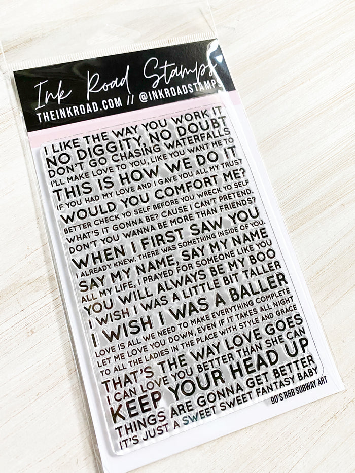 Subway Art: 90s R&B Lyrics