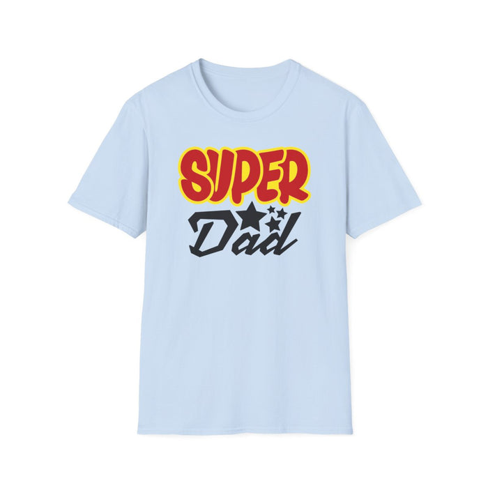 sport grey t-shirt with super dad humorous print