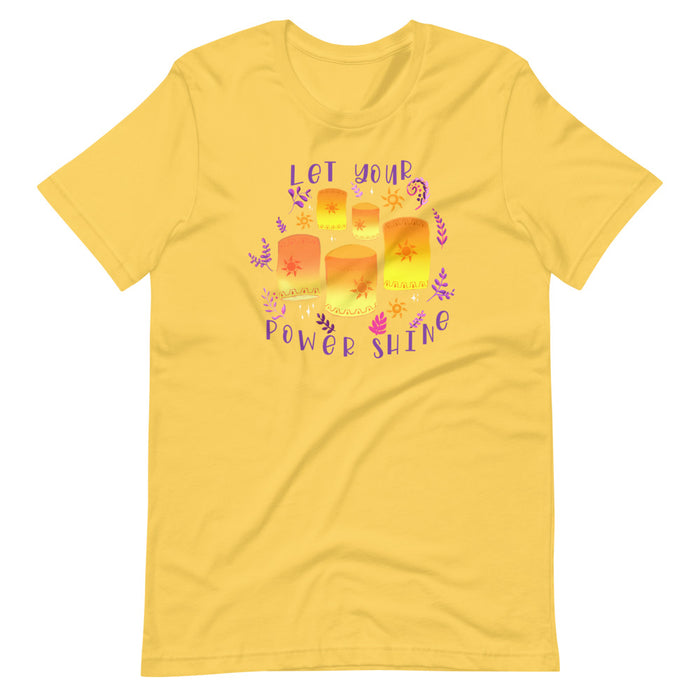 Tangled Lanterns Flower Gleam and Glow Short-Sleeve Unisex T-Shirt