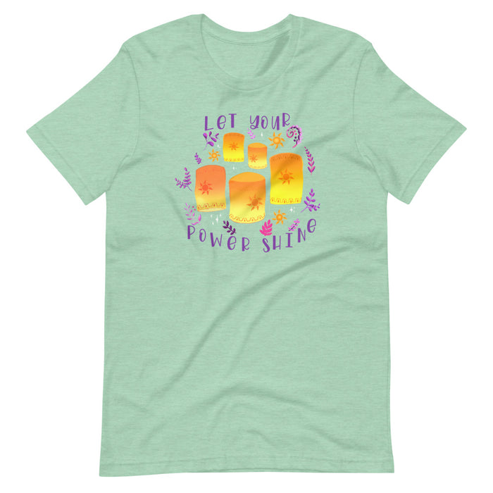Tangled Lanterns Flower Gleam and Glow Short-Sleeve Unisex T-Shirt