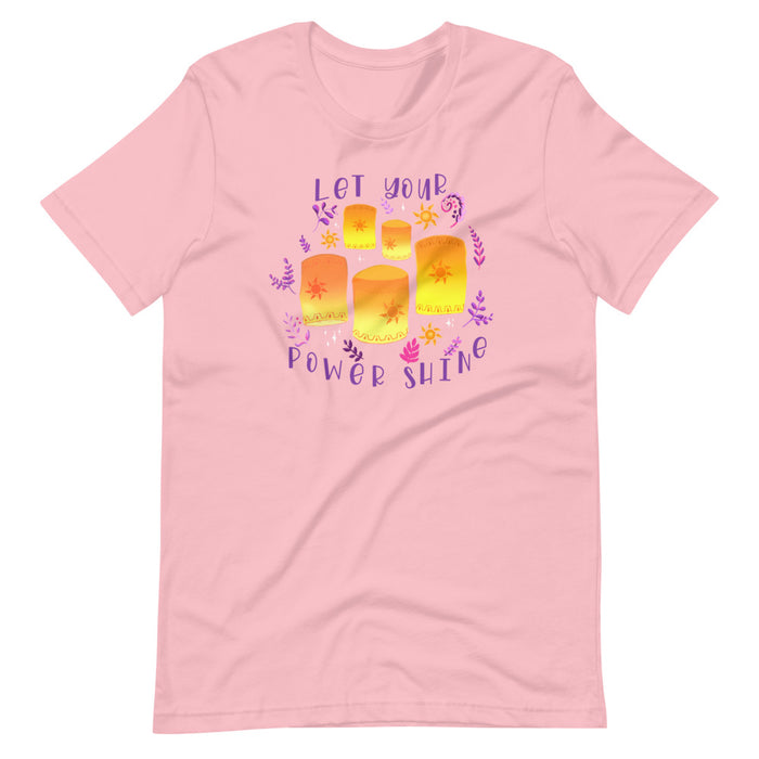 Tangled Lanterns Flower Gleam and Glow Short-Sleeve Unisex T-Shirt