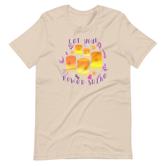 Tangled Lanterns Flower Gleam and Glow Short-Sleeve Unisex T-Shirt