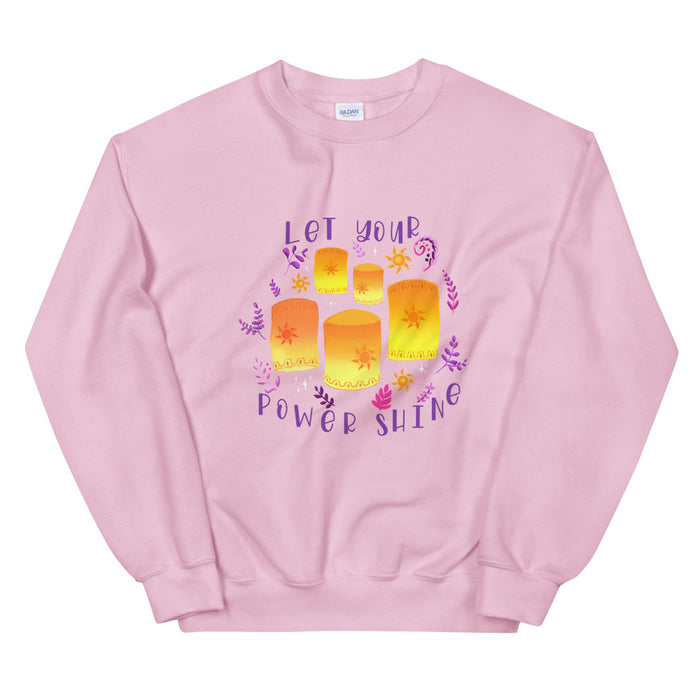 Tangled Lanterns Flower Gleam and Glow Unisex Sweatshirt