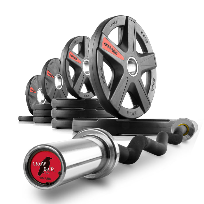 Texas Star Olympic Weight Plates and Curl Barbell Sets