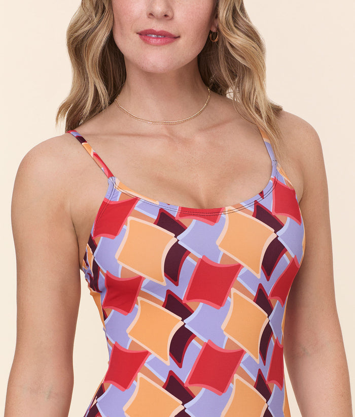 The Amalfi One Piece - Eco Nylon - Mod Geo - Classic