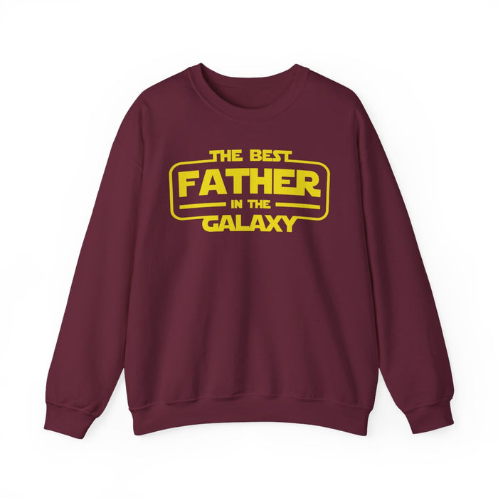 black sweatshirt with galaxy father graphic styled casual wear