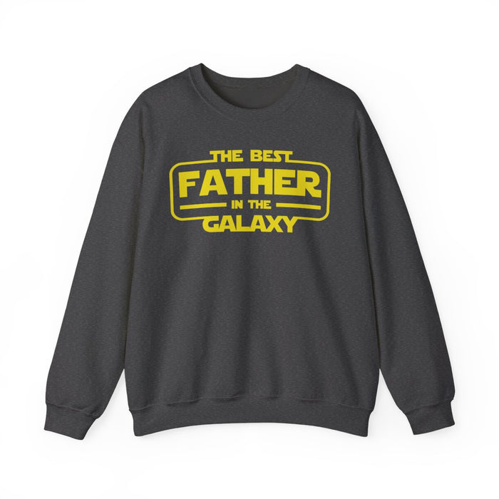 forest green sweatshirt with funny dad galaxy print