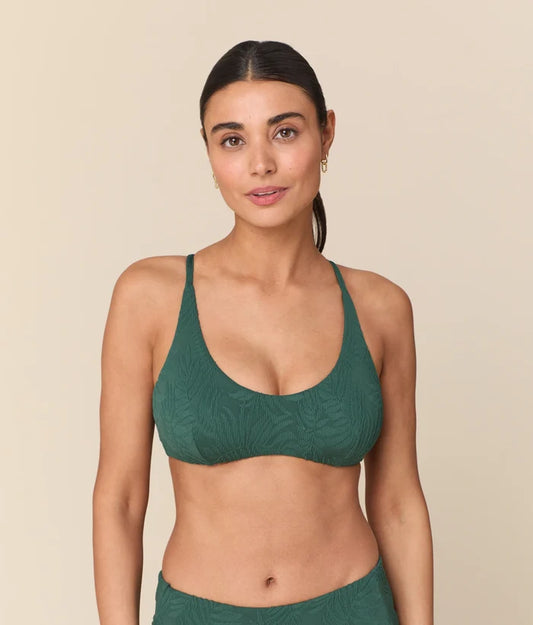The Essex Bikini Top - Botanical - Pine