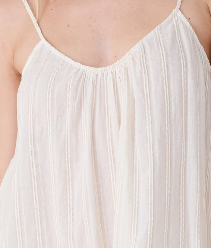 The Harbor Mini Dress - Ribbon Stripe - Antique