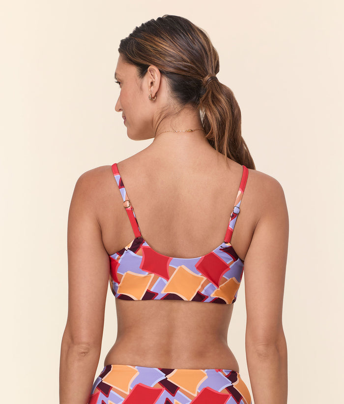 The Maui Bikini Top - Eco Nylon - Mod Geo