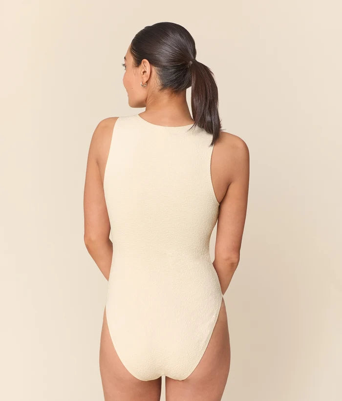 The Pescadero One Piece - Crinkle - Gardenia