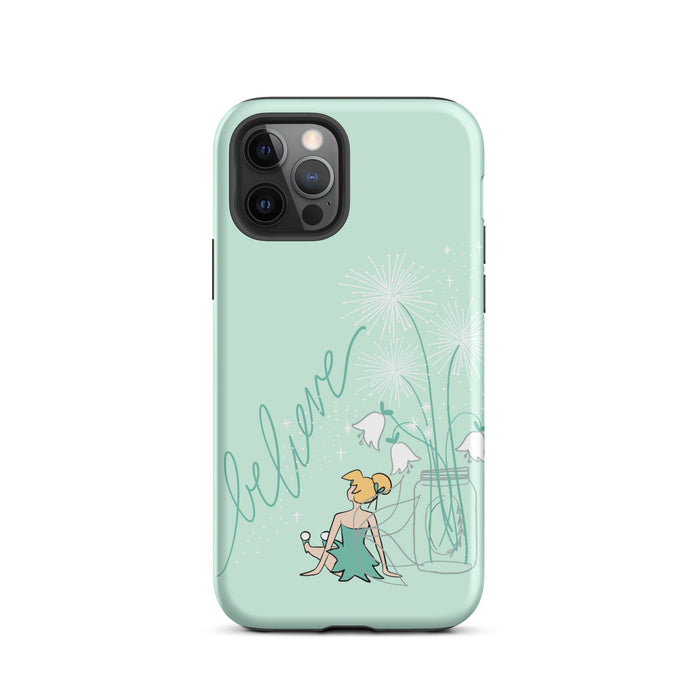 Tinkerbell iPhone Case Matte Mint Tink Believe 12 Pro - READY TO SHIP
