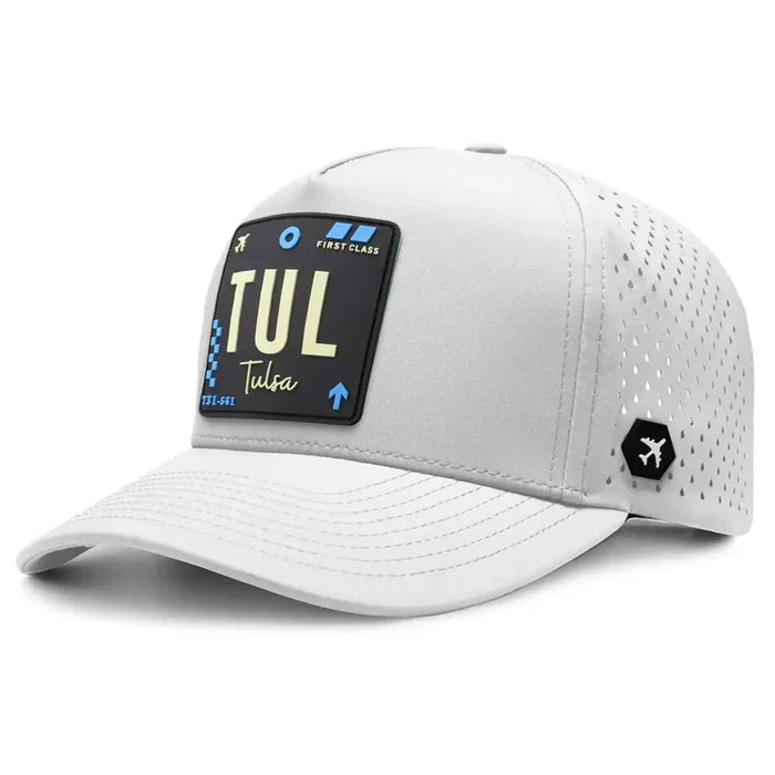 Tulsa Performance Cap White color 3Quarter front view