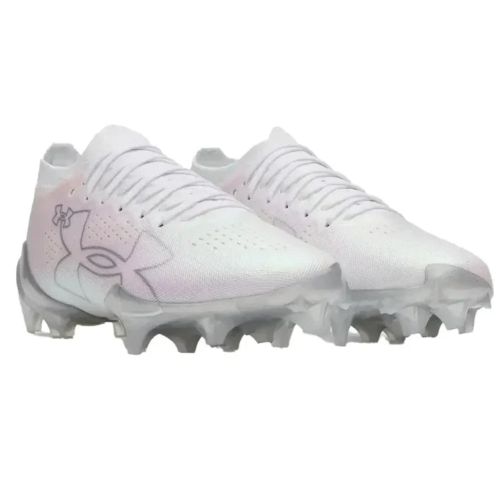 UA Blur Pro Men's Football Cleats White Color