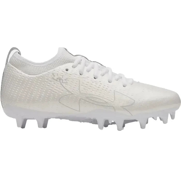 UA Blur Select Jr. Football Cleats White Color